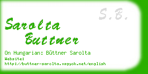 sarolta buttner business card