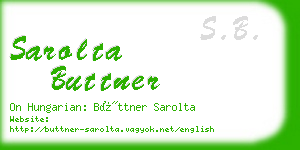 sarolta buttner business card